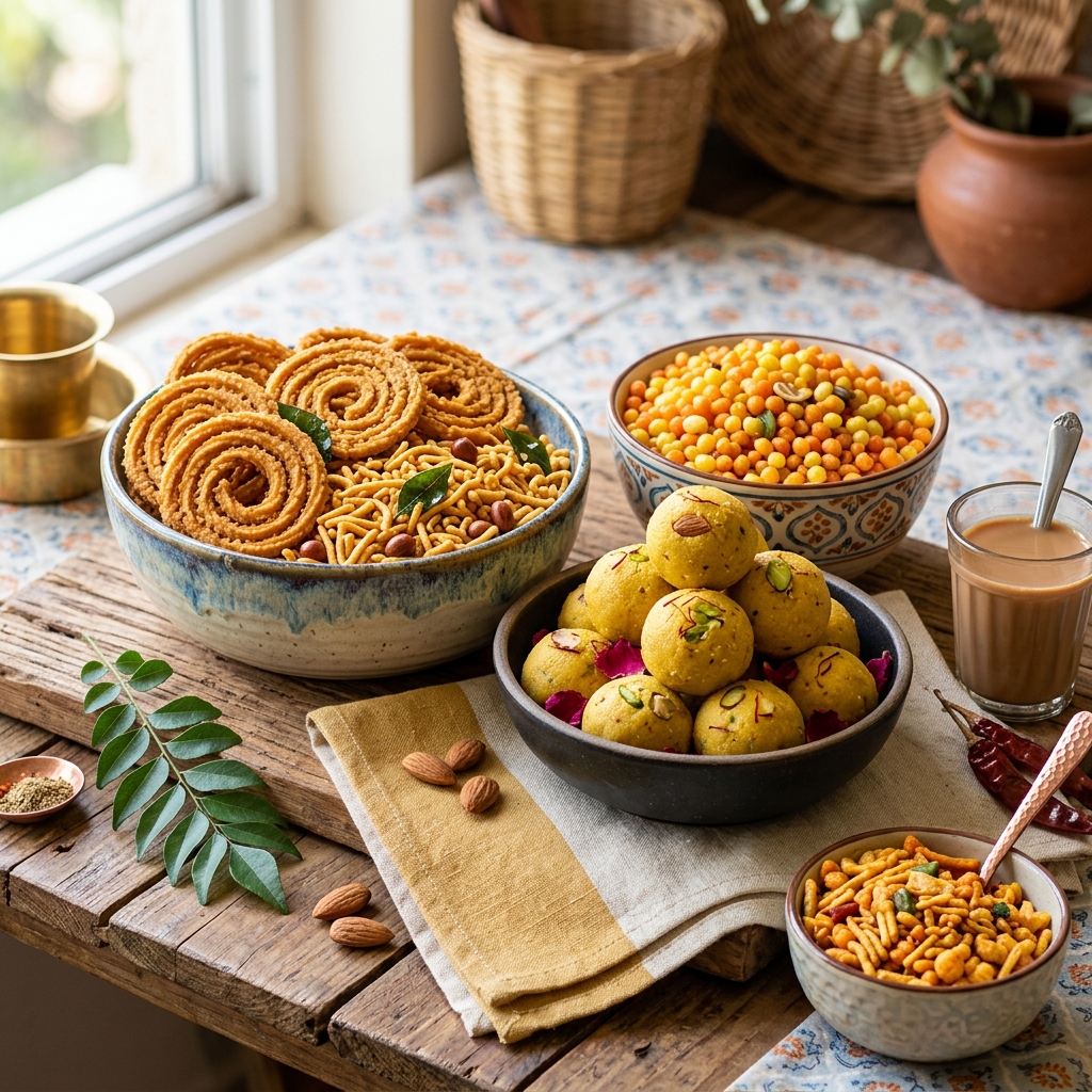 Delicious authentic Indian snacks
